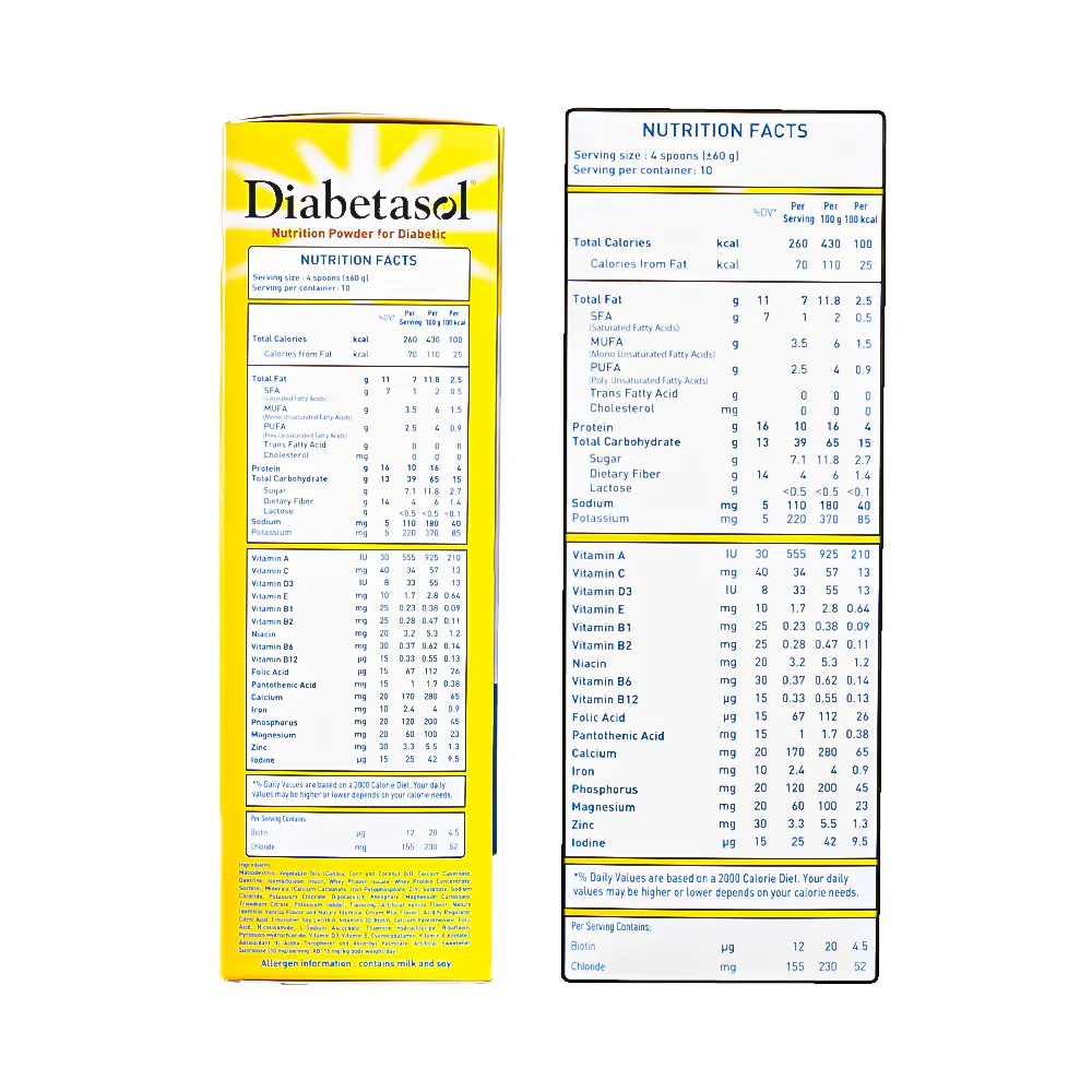 Diabetasol Powdered Milk Vanilla 600g - Image 3