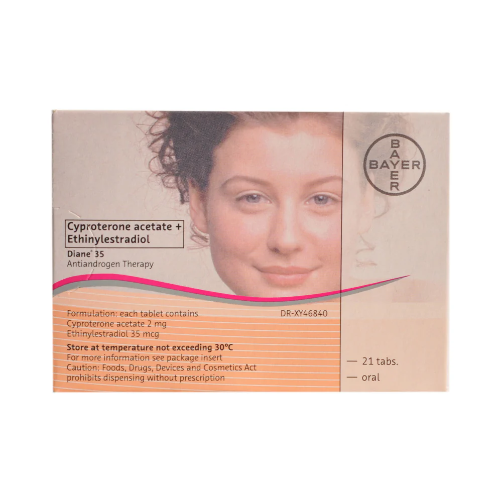 Diane 35 2mg/35mcg Pills Tablet By 21's - Image 2