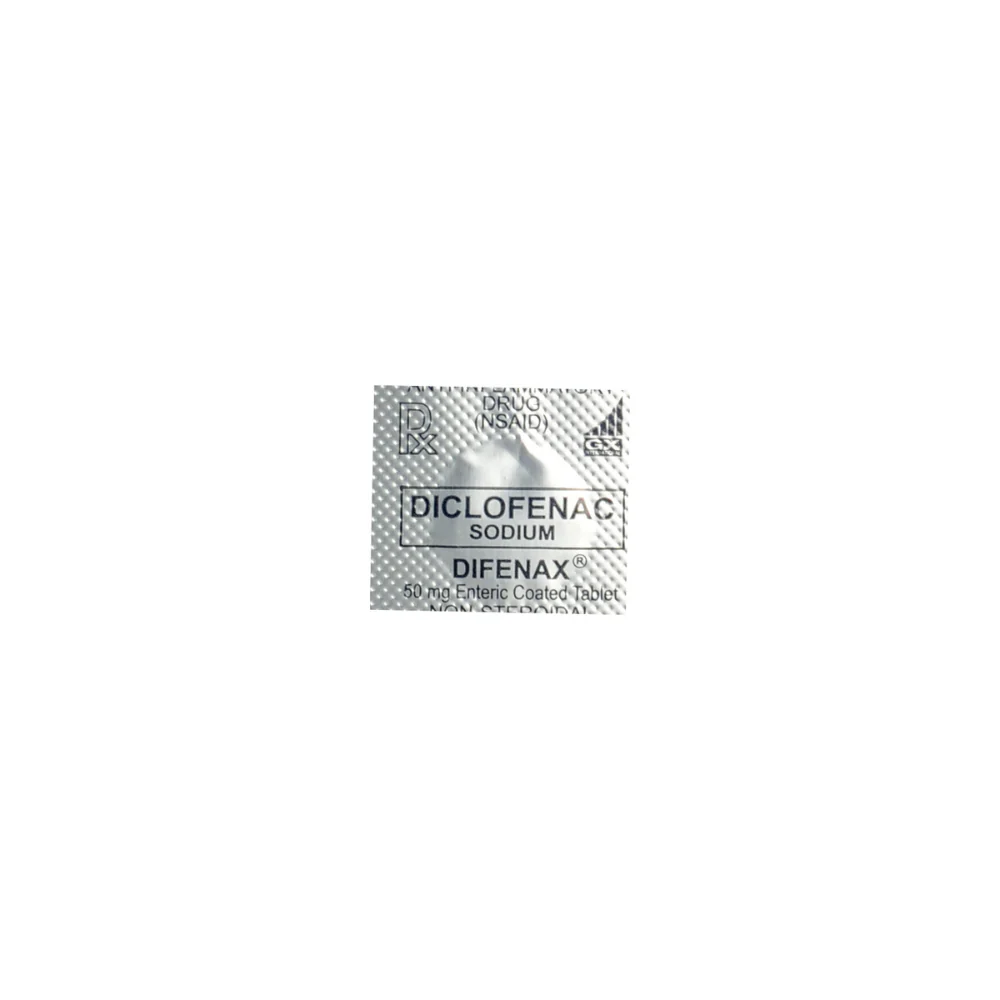 Difenax Diclofenac Sodium 50mg Tablet By 1's - Image 2