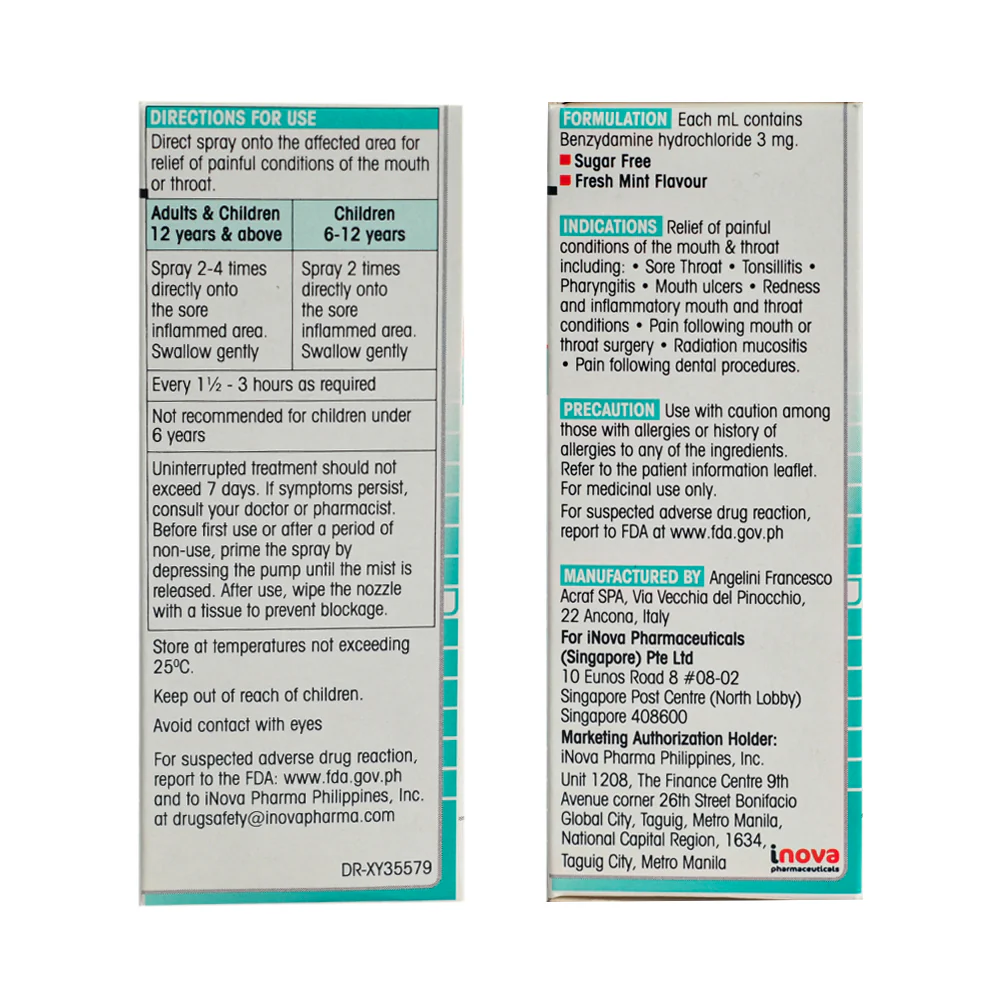 Difflam Forte 3mg/ml Throat Spray 15ml - Image 2