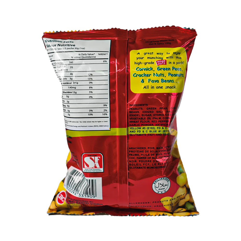 Dingdong Mixed Nuts Hot And Spicy 100g - Image 2