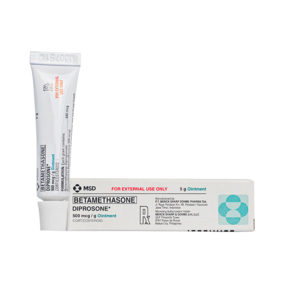 Diprosone Betamethasone 500mcg/g 0.05% Ointment 5g - Image 2
