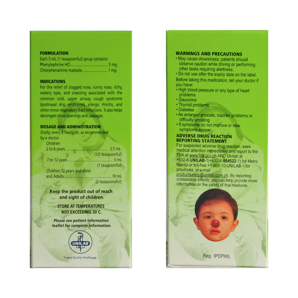 Disudrin 5mg/1mg/5ml Syrup 120ml - Image 2