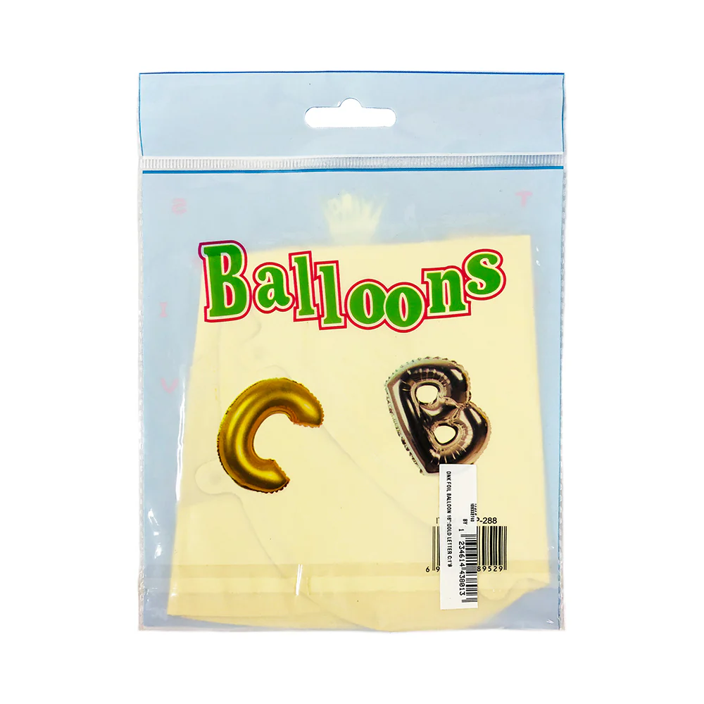 DNK Foil Balloon 16" Gold Letter 1's - Image 10