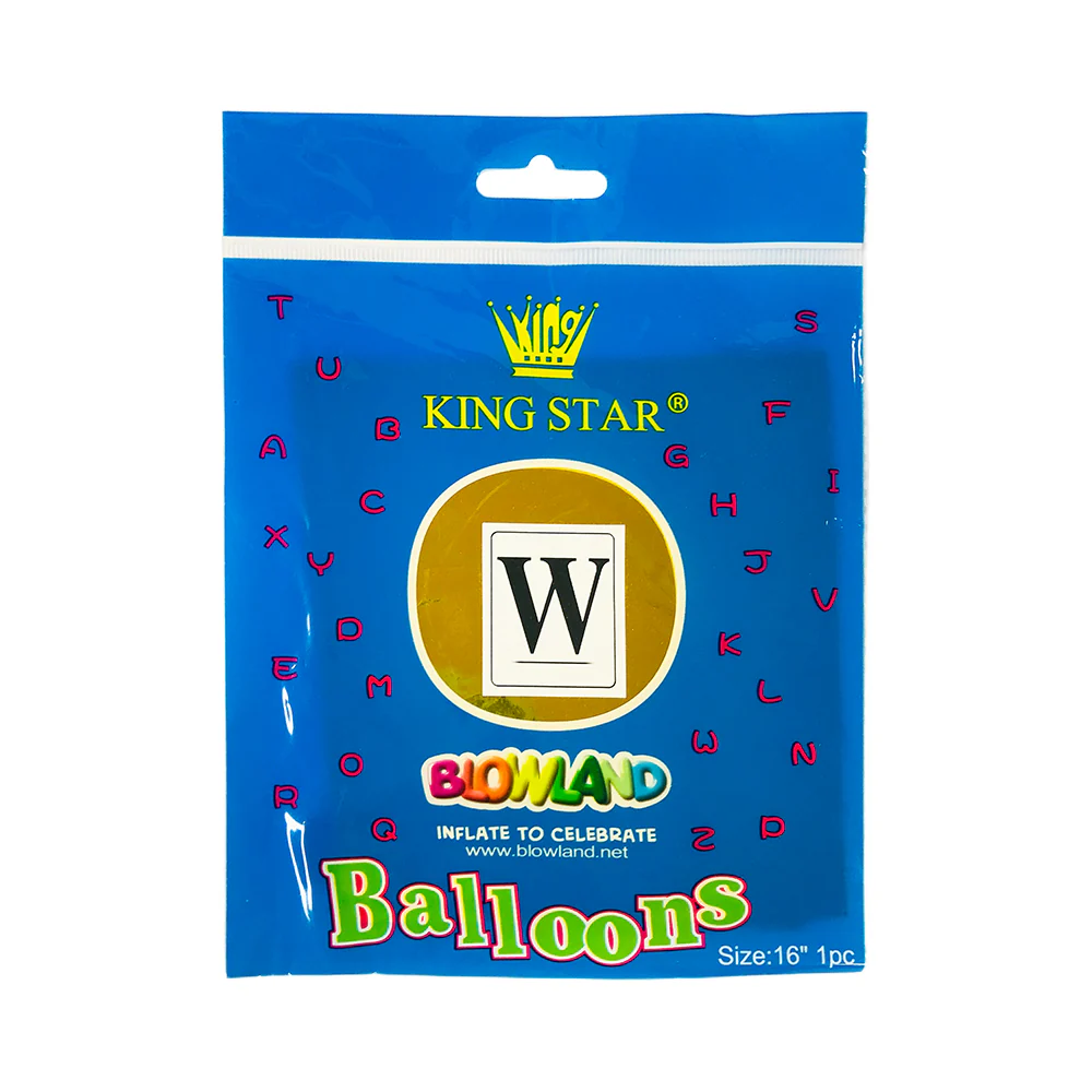 DNK Foil Balloon 16" Gold Letter 1's - Image 3