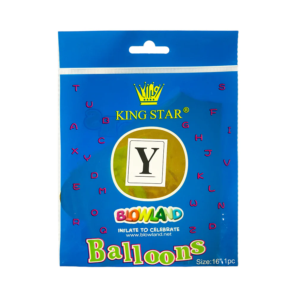 DNK Foil Balloon 16" Gold Letter 1's - Image 4