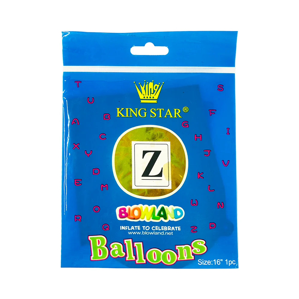 DNK Foil Balloon 16" Gold Letter 1's - Image 5
