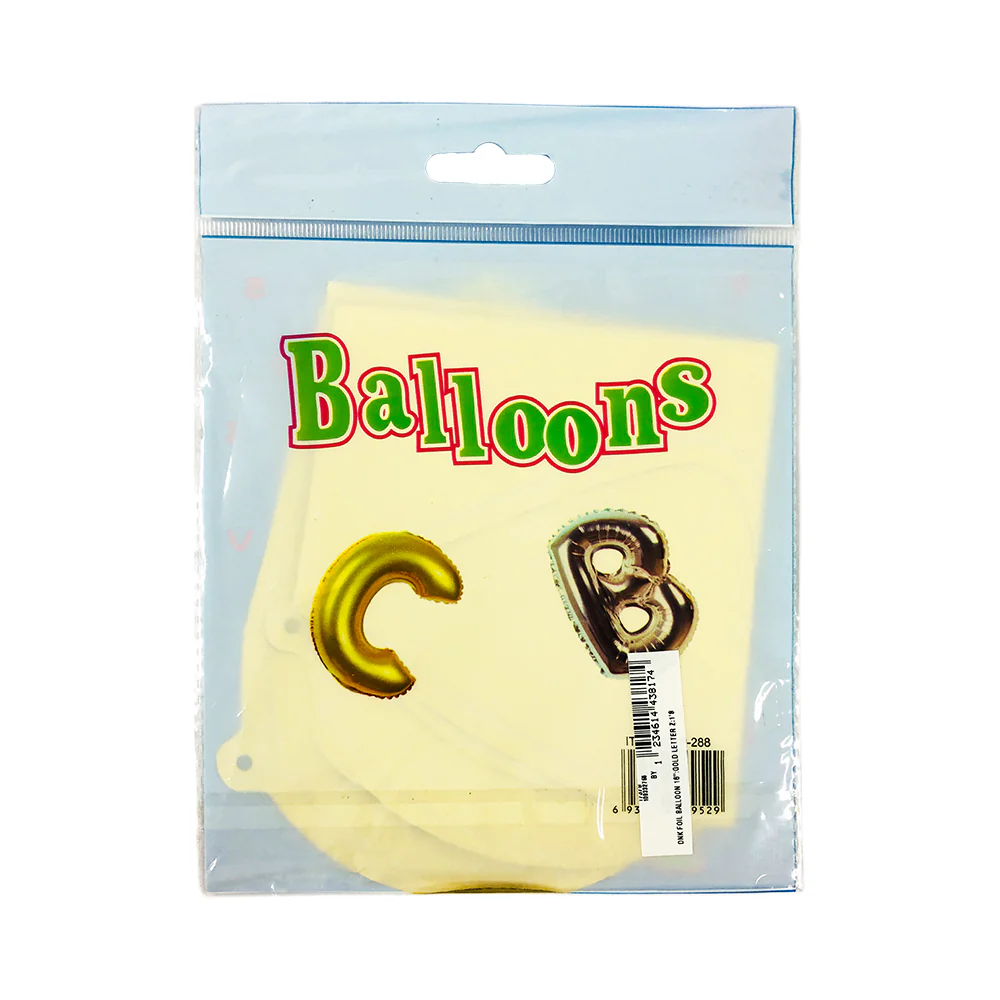 DNK Foil Balloon 16" Gold Letter 1's - Image 8