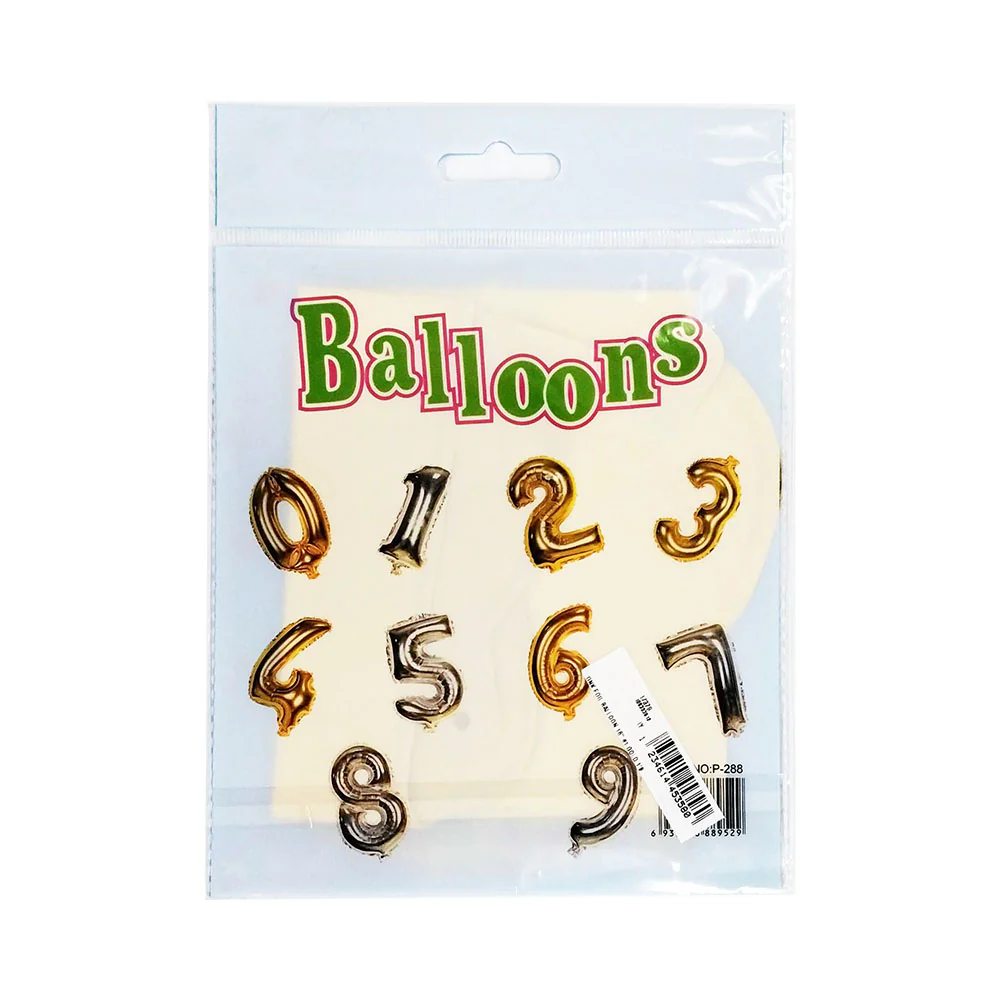 Dnk Foil Balloon 16in Number 1 Gold 1’s - Image 2