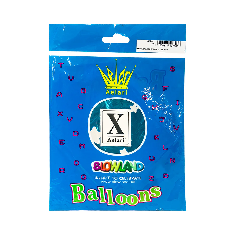 DNK Foil Balloon Blue 16in 1's - Image 3