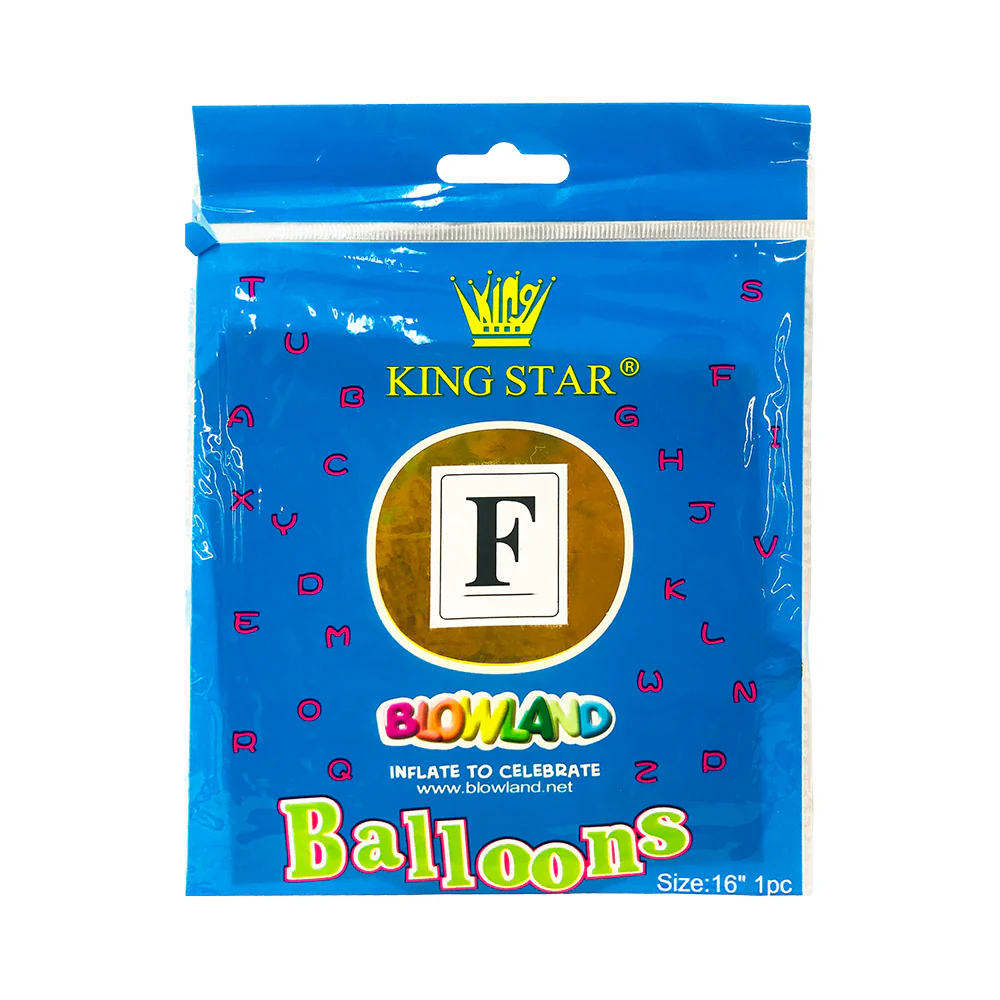 DNK Foil Balloon Gold 16in 1's - Image 3