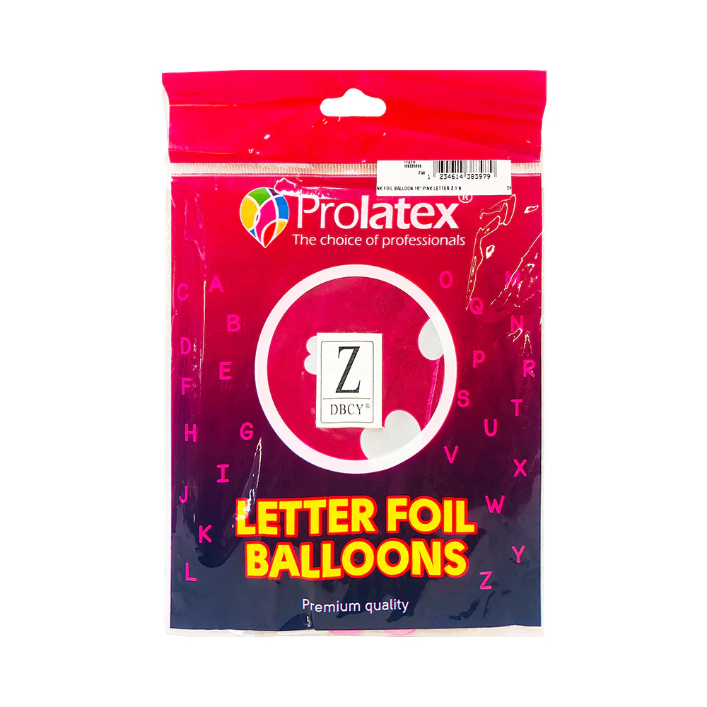 DNK Foil Balloon Pink 16in 1's - Image 9
