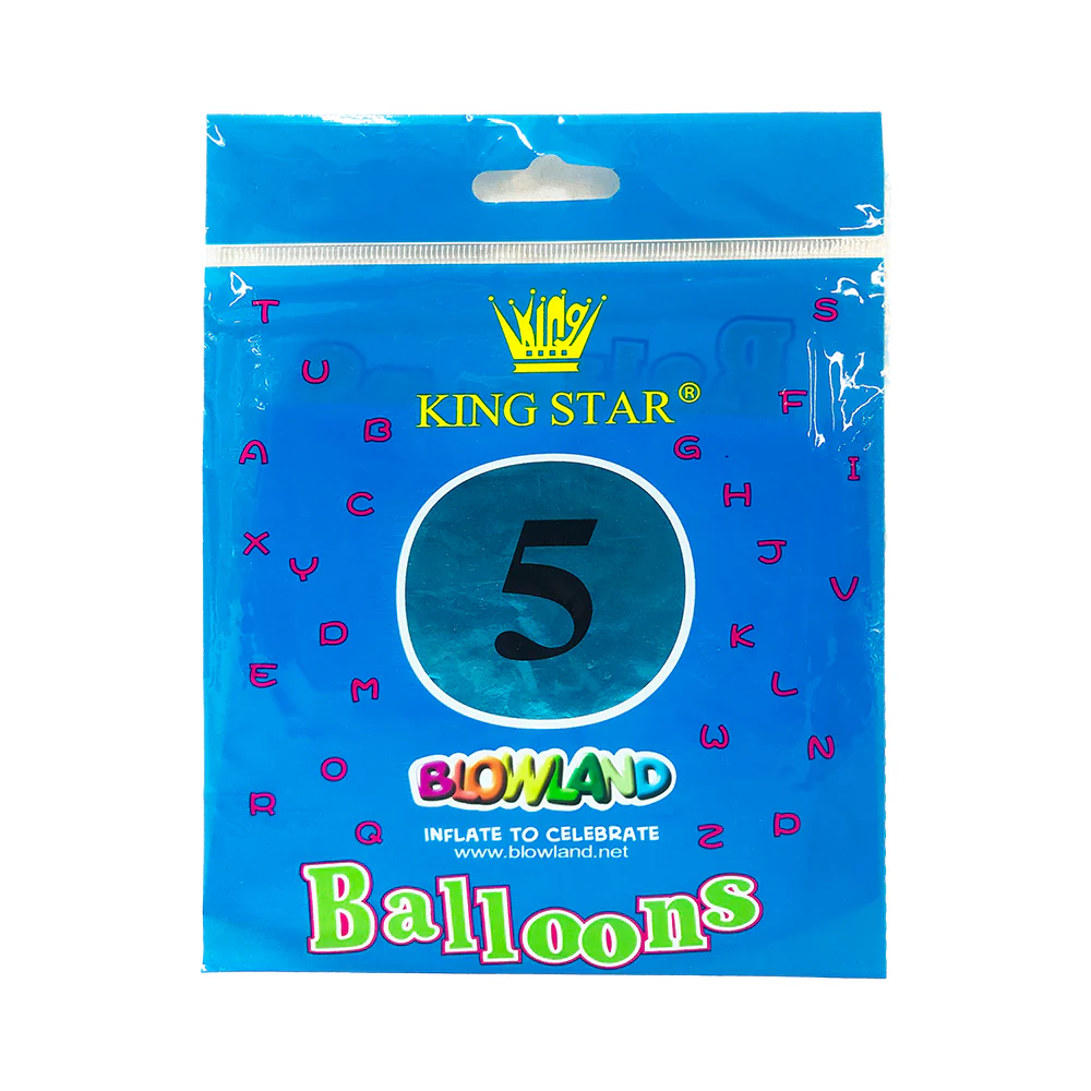 DNK Foil Balloon Plain Blue 16in 1's - Image 3