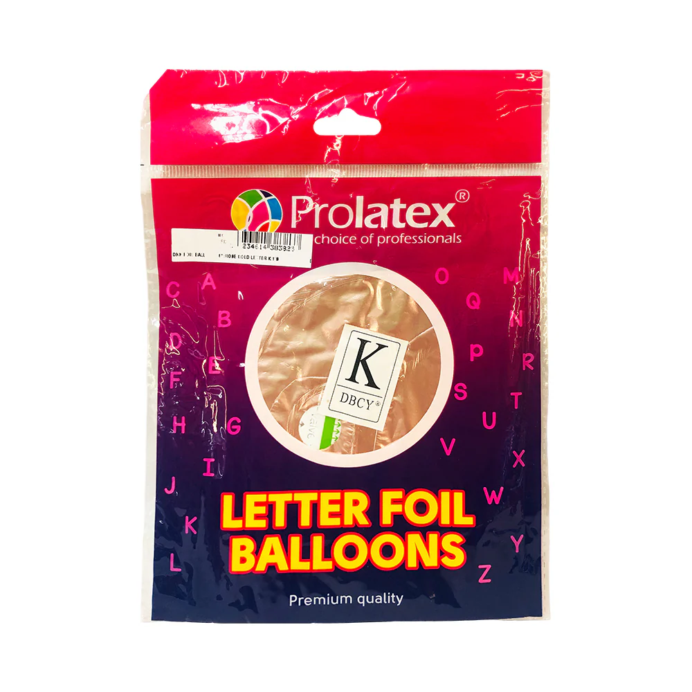 DNK Foil Balloon Rose Gold 16in 1's - Image 3