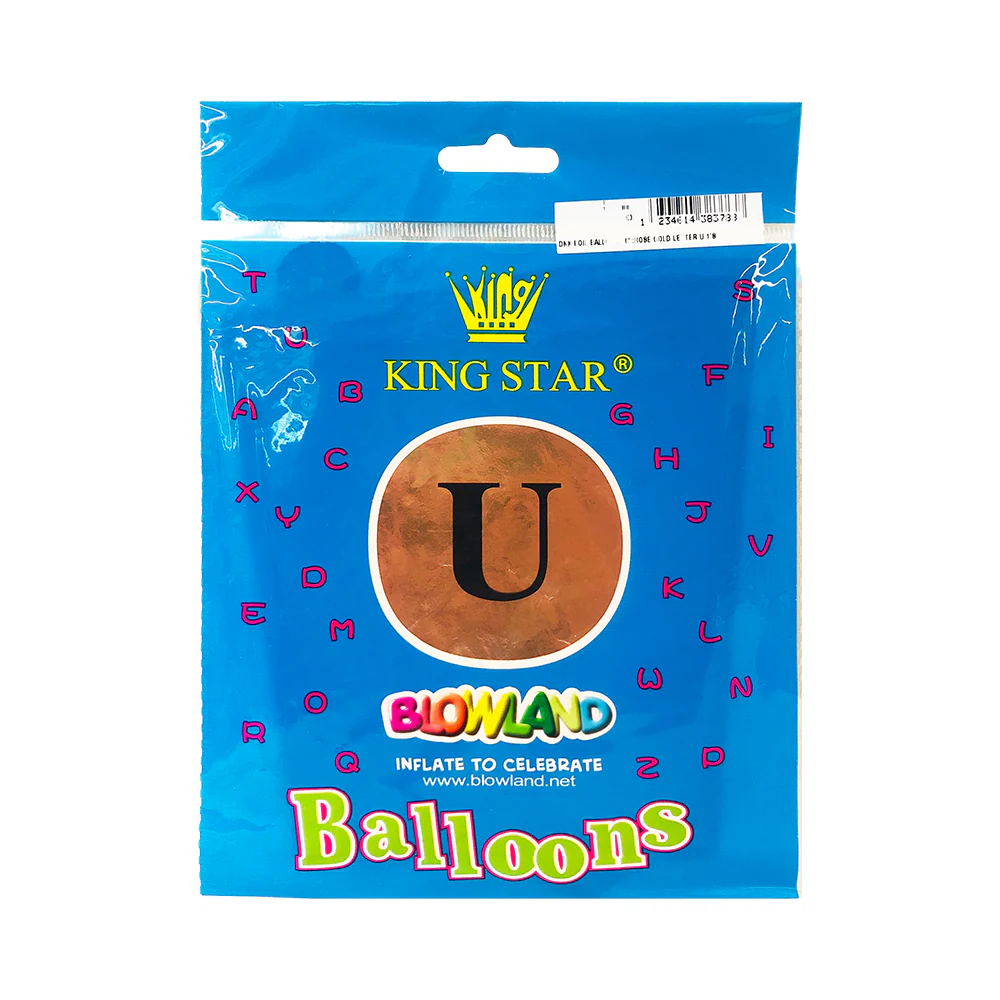 DNK Foil Balloon Rose Gold 16in 1's - Image 5