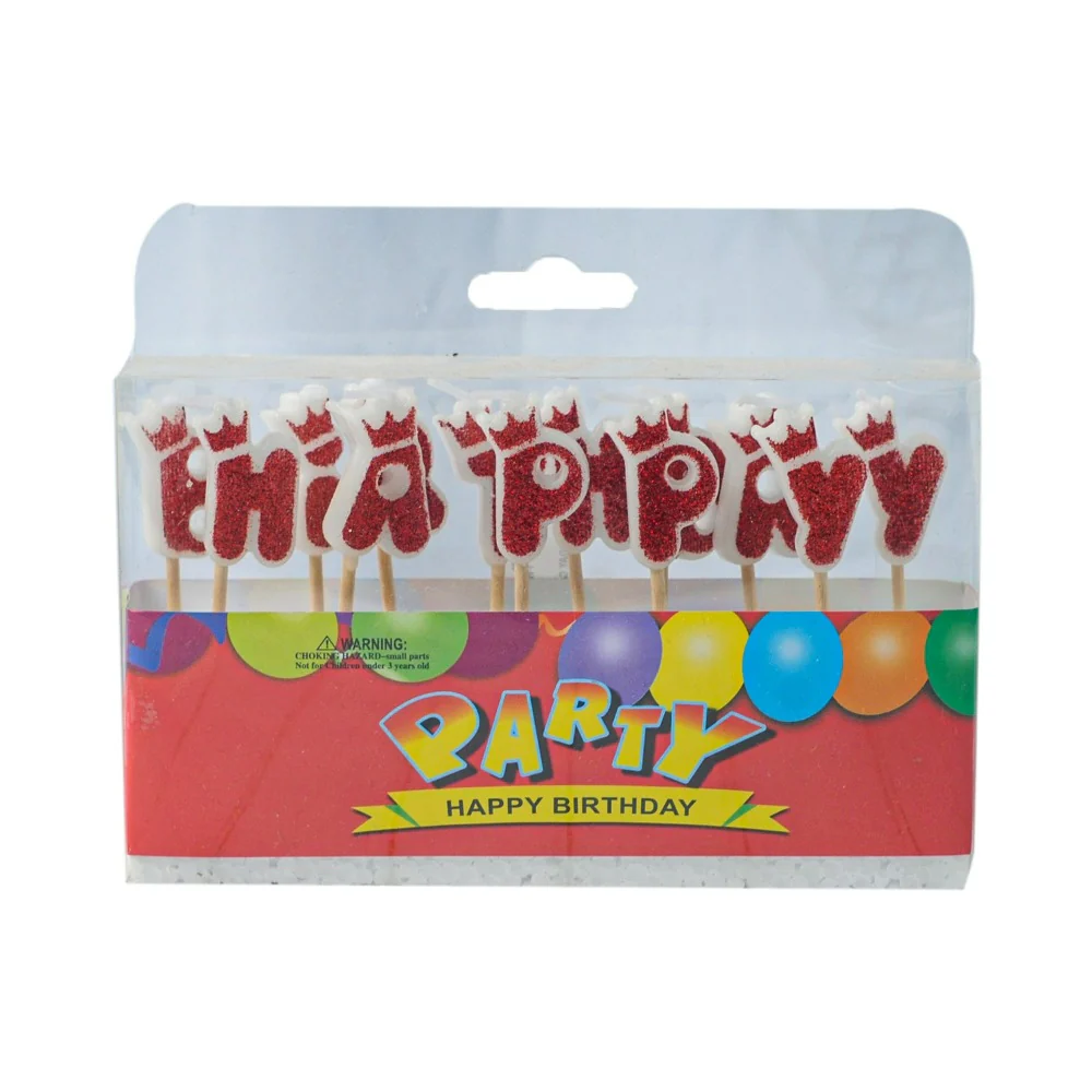 DNK Happy Birthday Candle With Glitters - Image 2