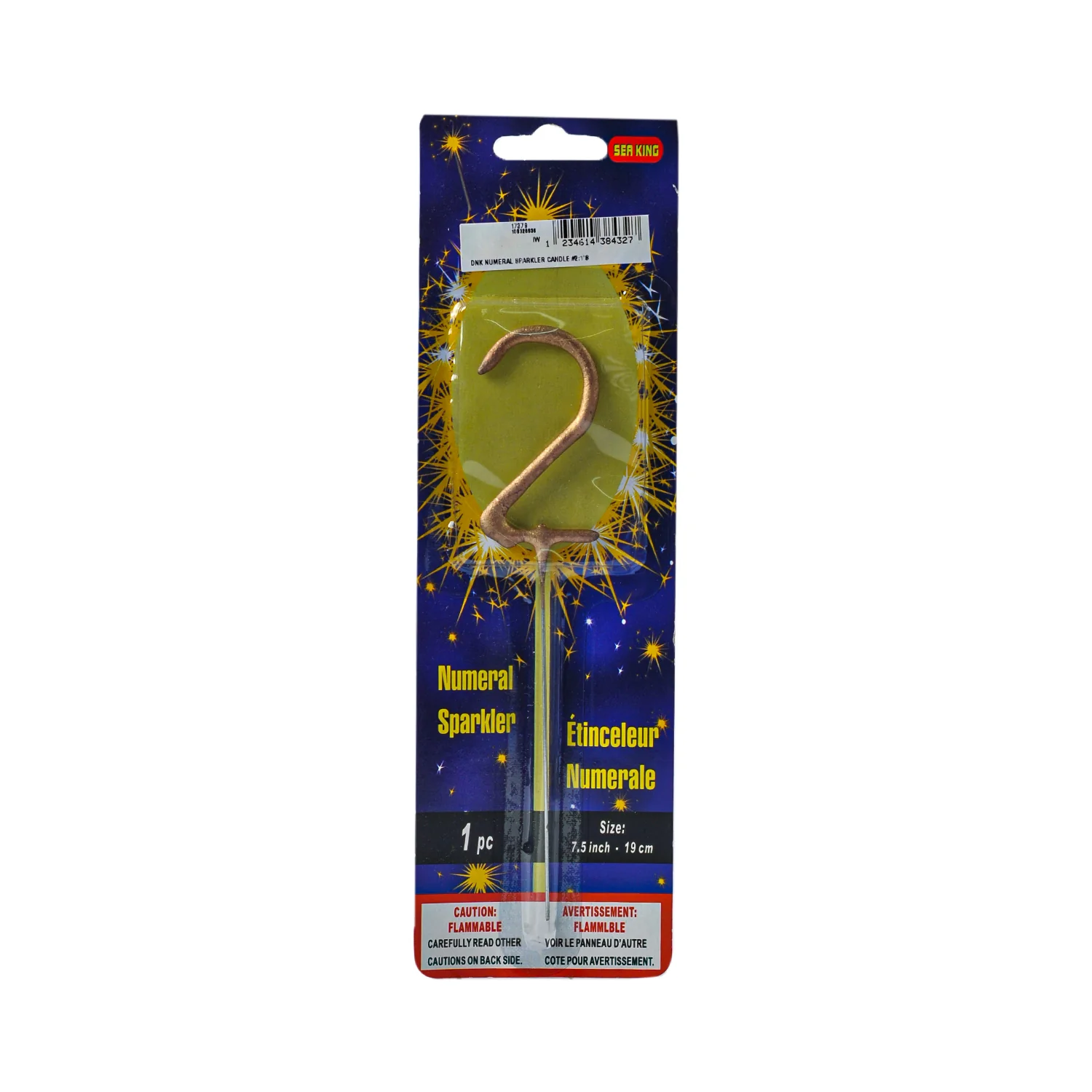 DNK Numeral Sparkler Candle 1's - Image 2