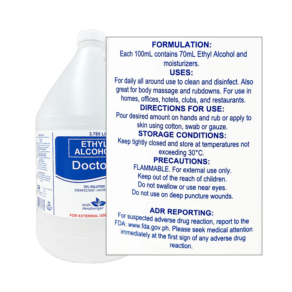 Doctor J Ethyl Alcohol 70% 1gal - Image 2