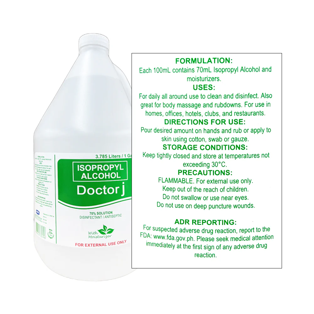 Doctor J Isoprophyl Alcohol 70% 1gal - Image 2