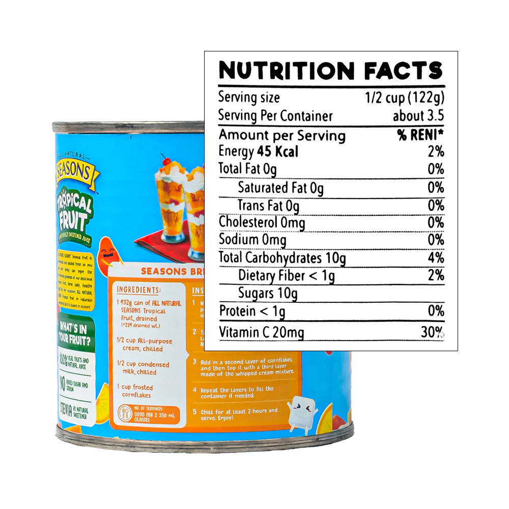 Dole Seasons Tropical Fruit Mix 432g - Image 3