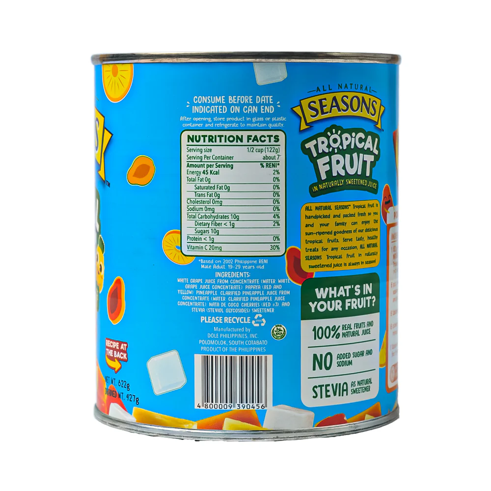 Dole Seasons Tropical Fruit Mix 822g - Image 2