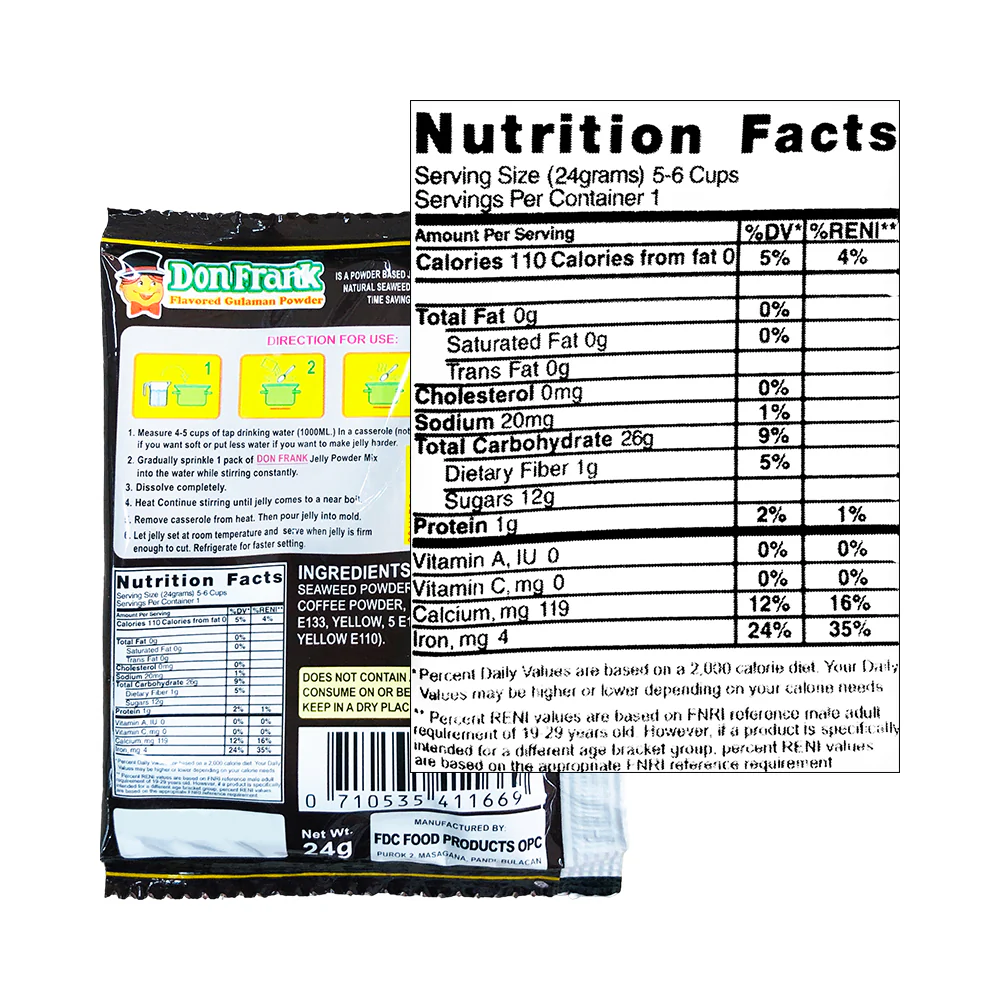 Don Frank Gulaman Powder Flavored 24g - Image 2
