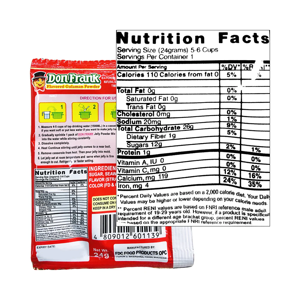 Don Frank Gulaman Powder Flavored 24g - Image 4
