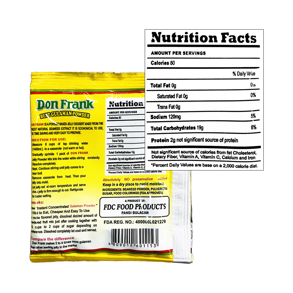 Don Frank Gulaman Powder Unflavored 24g - Image 10