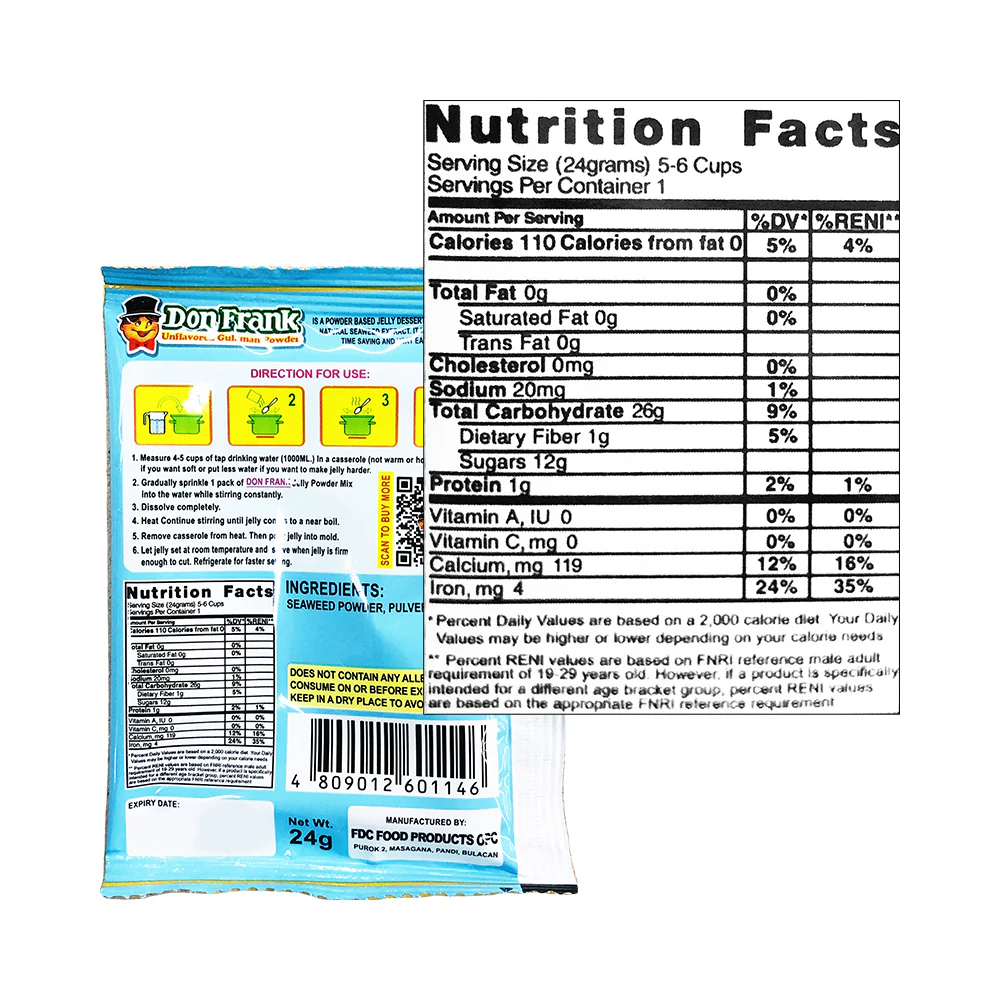 Don Frank Gulaman Powder Unflavored 24g - Image 6