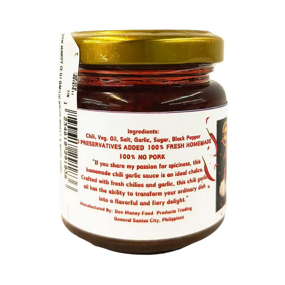 Don Manoy Chili Garlic Sauce Sweet And Spicy - Image 2