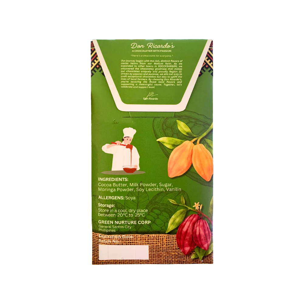 Don Ricardo's Moringa Chocolate 60g - Image 3