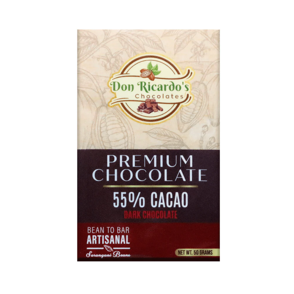 Don Ricardo's Premium 55% Cacao Dark Chocolate 50g - Image 2