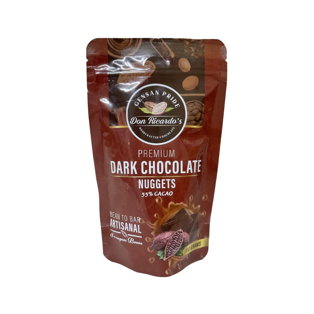 Don Ricardo's Premium Dark Chocolate Nuggets 55% Cacao 100g - Image 2