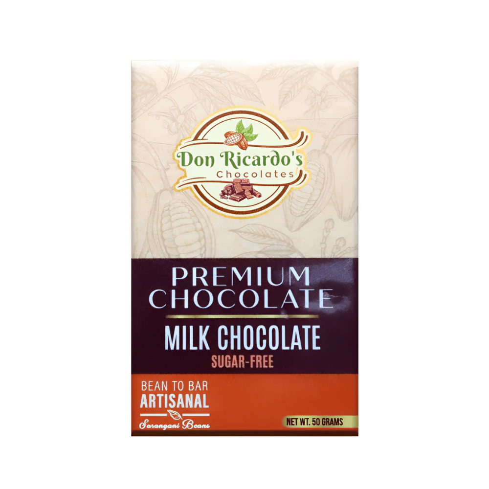 Don Ricardo's Premium Milk Chocolate Sugar-Free 50g - Image 2
