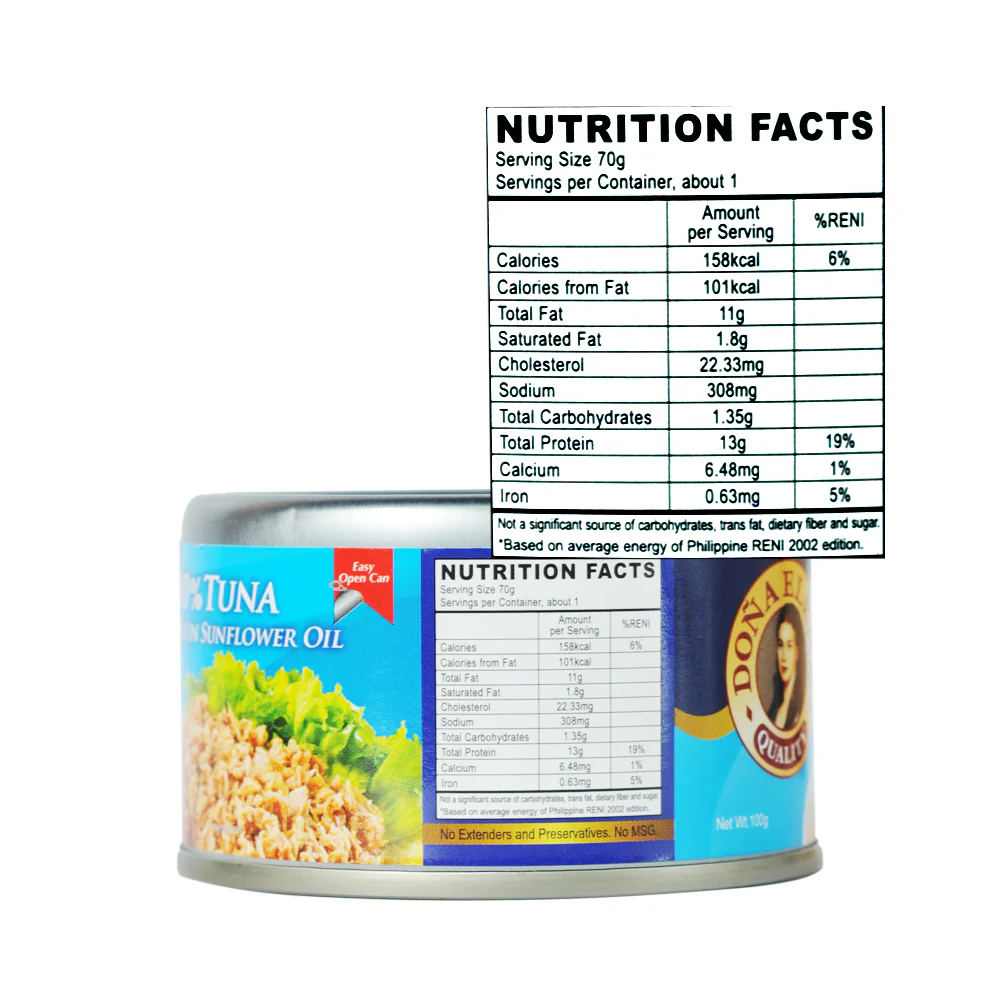 Doña Elena 100% Tuna Shredded In Sunflower Oil 100g - Image 3