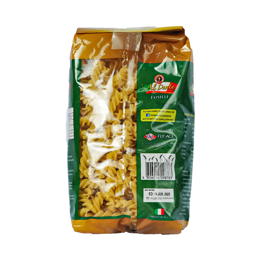 Doña Elena Al Dente Pasta Fusilli 500g - Image 3