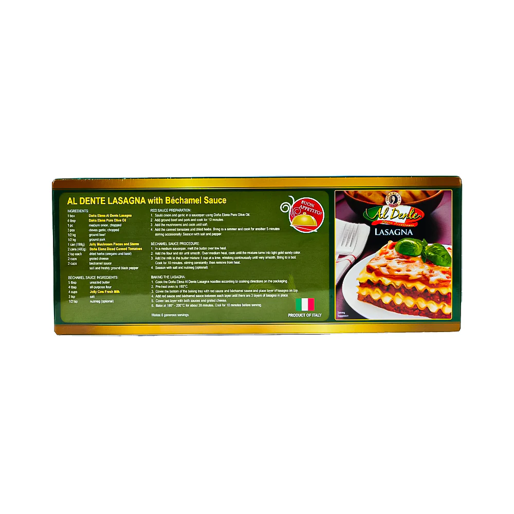 Doña Elena Al Dente Pasta Lasagna 500g - Image 2