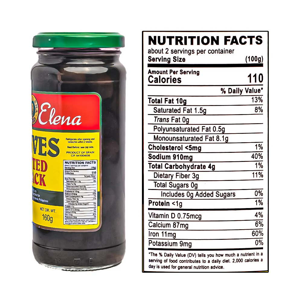 Doña Elena Pitted Black Olives 310g - Image 3