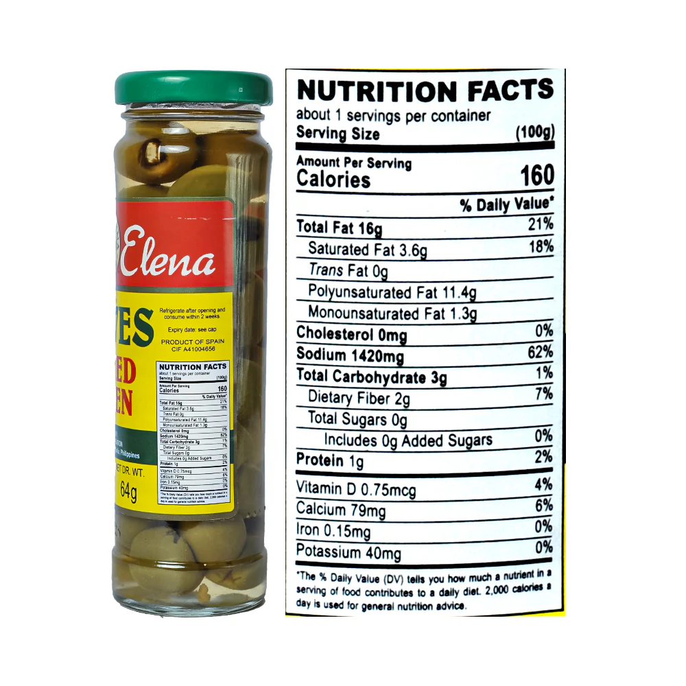 Doña Elena Pitted Green Olives 140g - Image 3