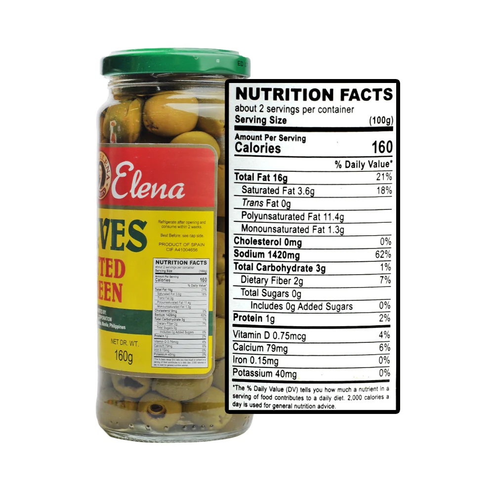 Doña Elena Pitted Green Olives 310g - Image 2
