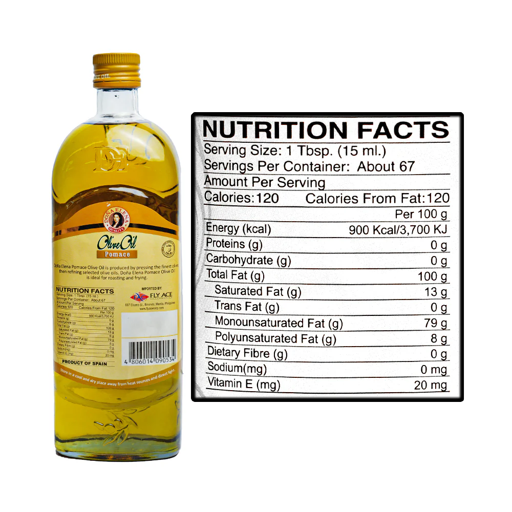 Doña Elena Pomace Olive Oil 1L - Image 2