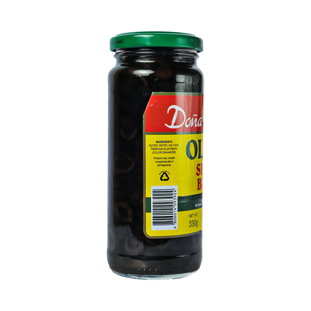 Doña Elena Sliced Black Olives 330g - Image 2