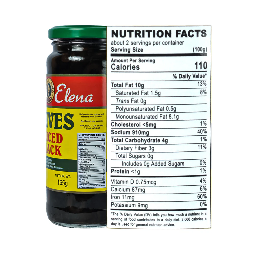 Doña Elena Sliced Black Olives 330g - Image 3