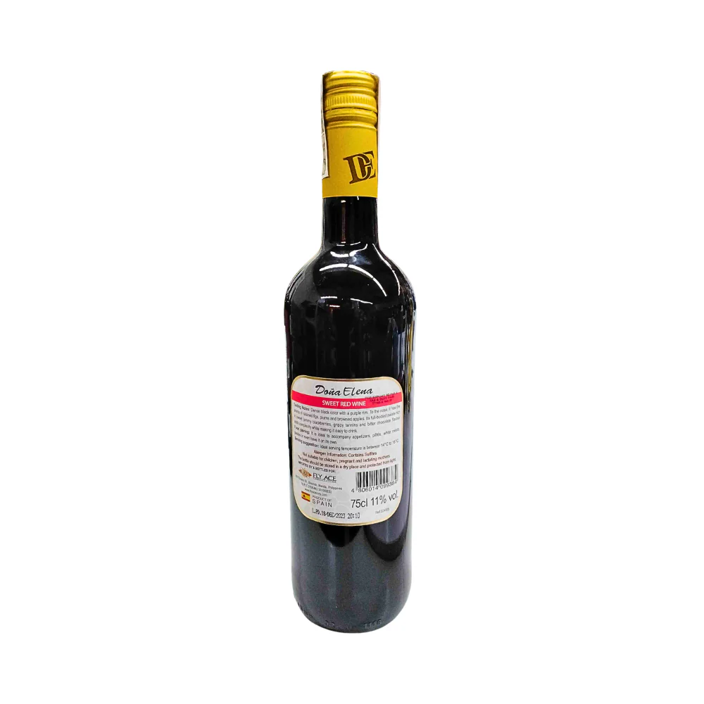 Doña Elena Sweet Red Wine 750ml - Image 3