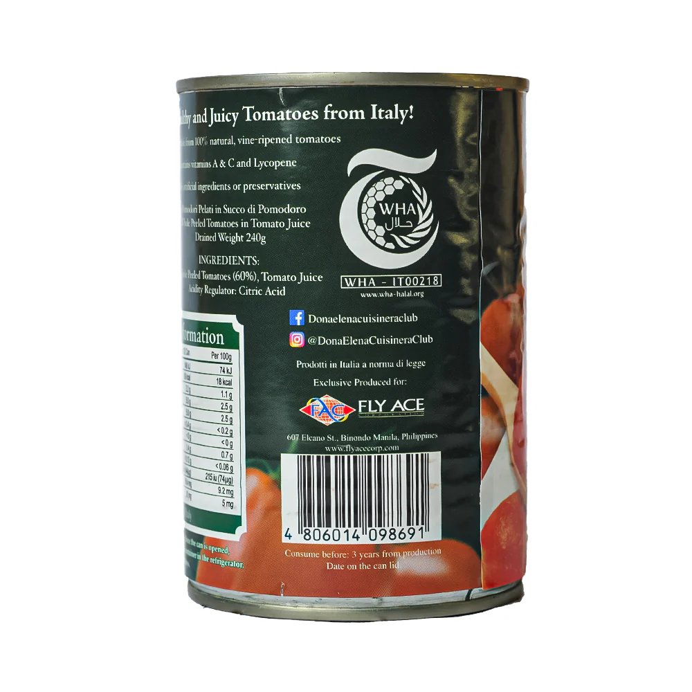 Doña Elena Whole Peeled Tomatoes 400g - Image 2