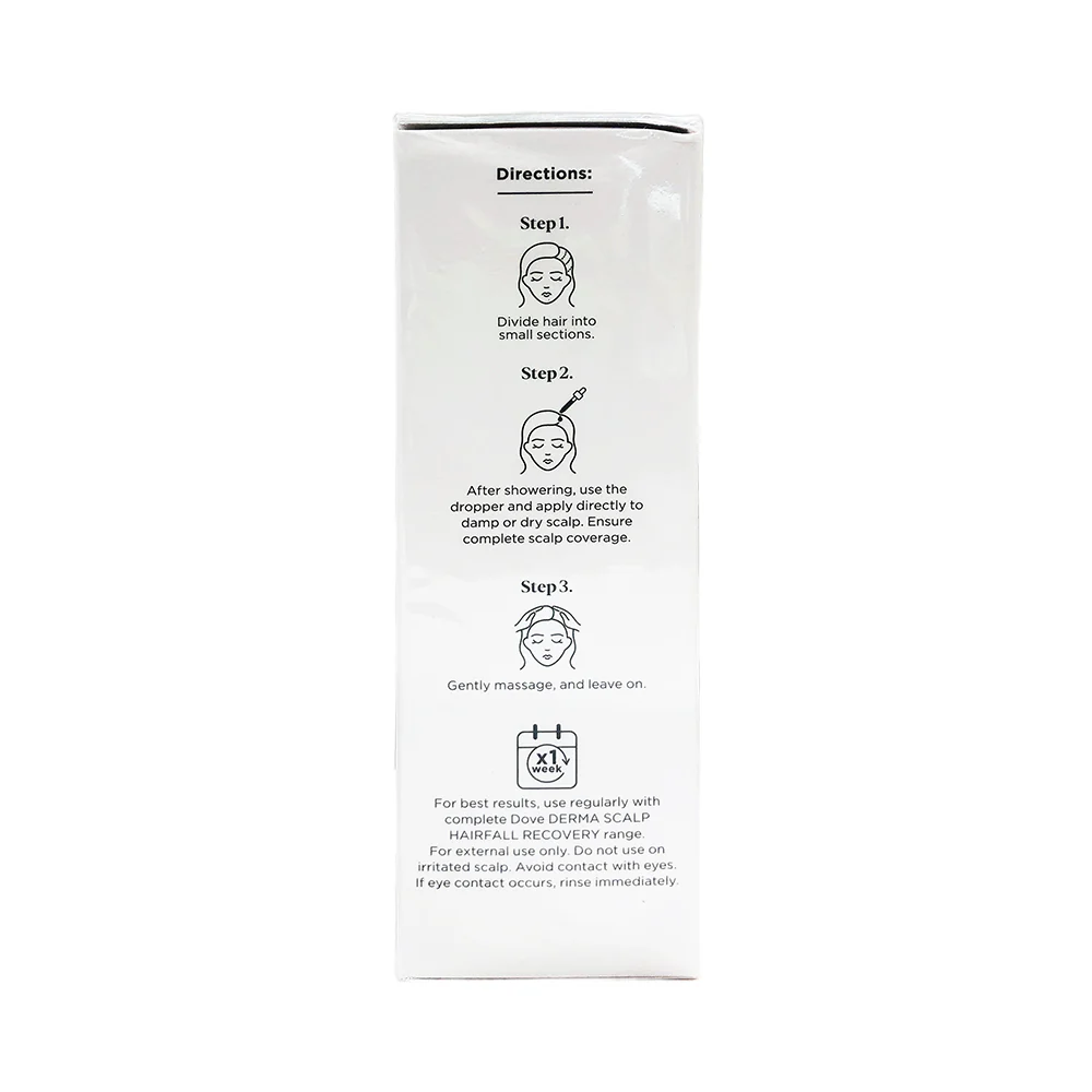 Dove Derma Scalp Hair Fall Recovery 3 in 1 Strengthening Serum 45ml - Image 3