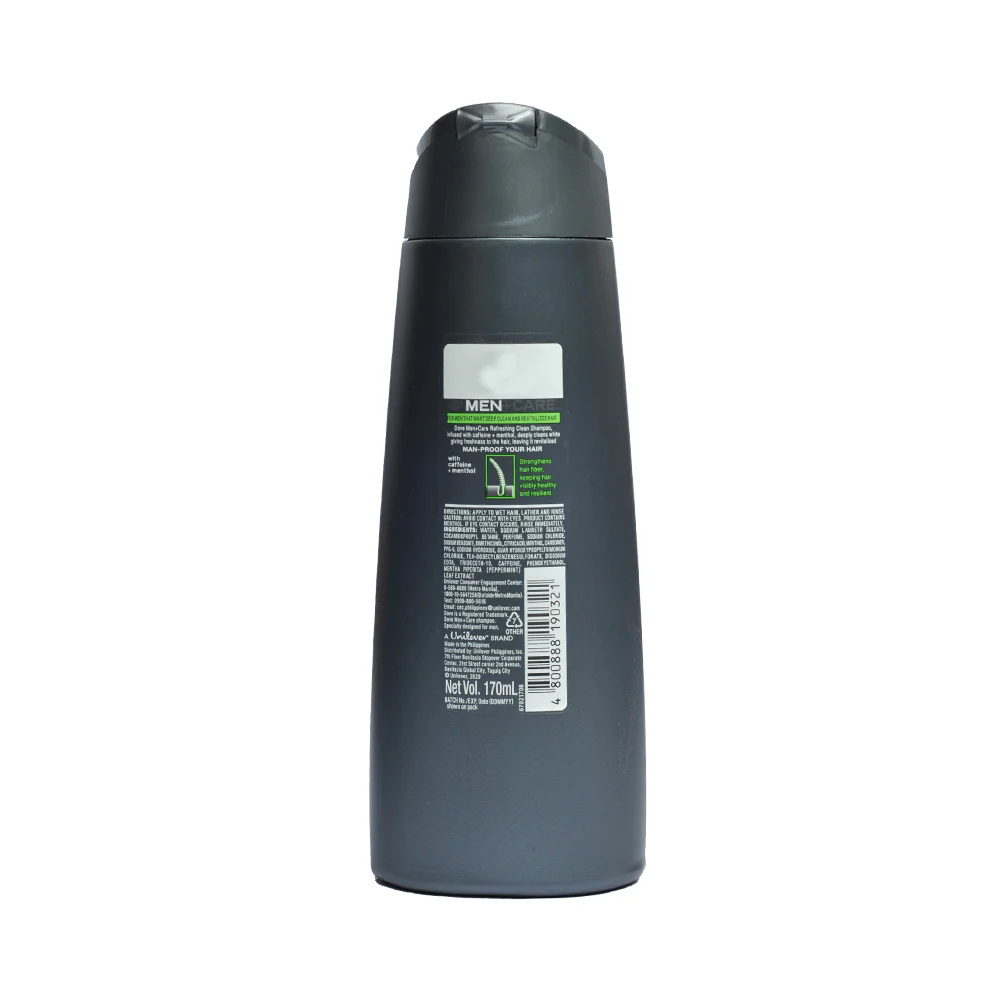 Dove Men + Care Fortifying Shampoo Refreshing Clean 170ml - Image 2