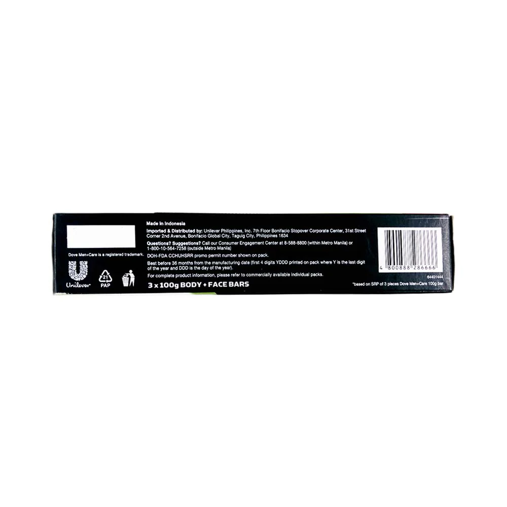 Dove Men+Care Soap Bar 100g x 3's - Image 3