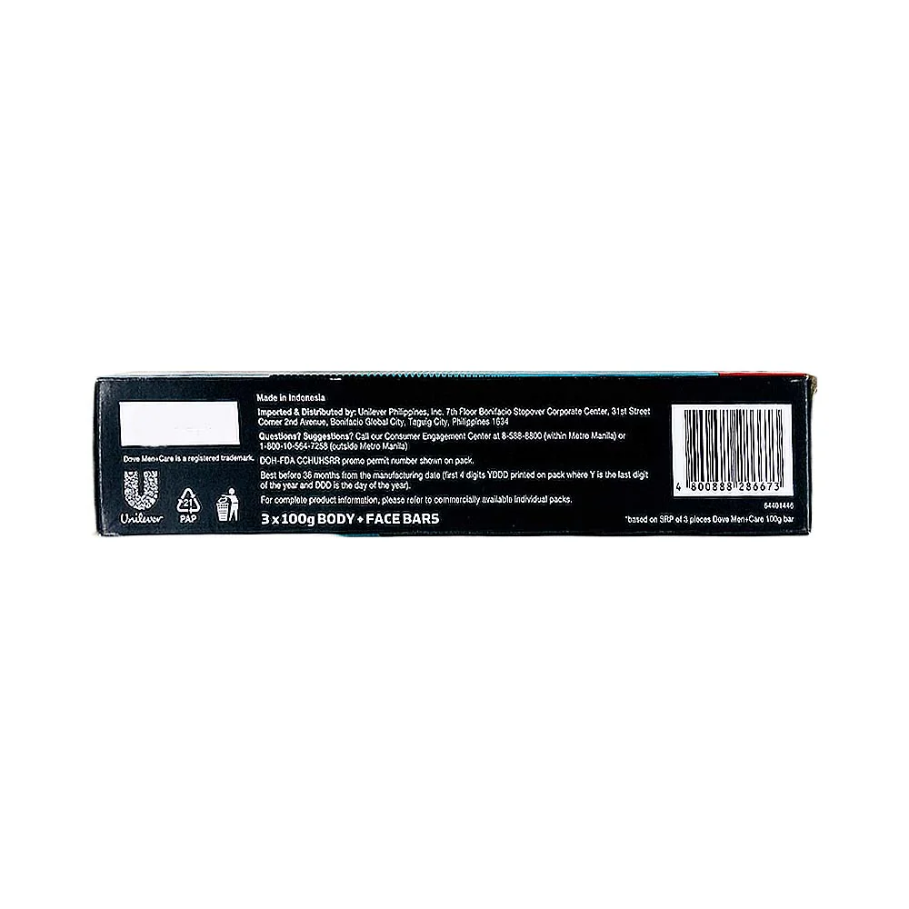 Dove Men+Care Soap Bar 100g x 3's - Image 6