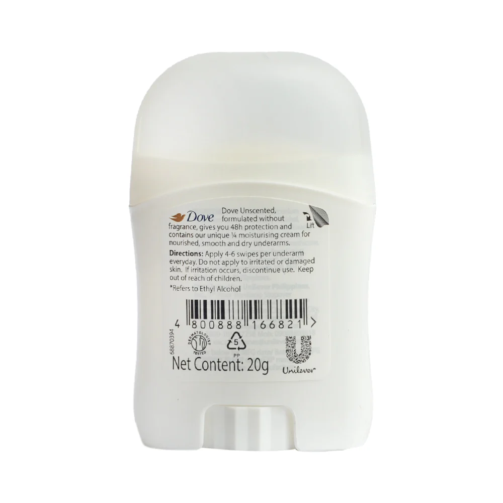 Dove Stick Whitening Unscented 20g - Image 2